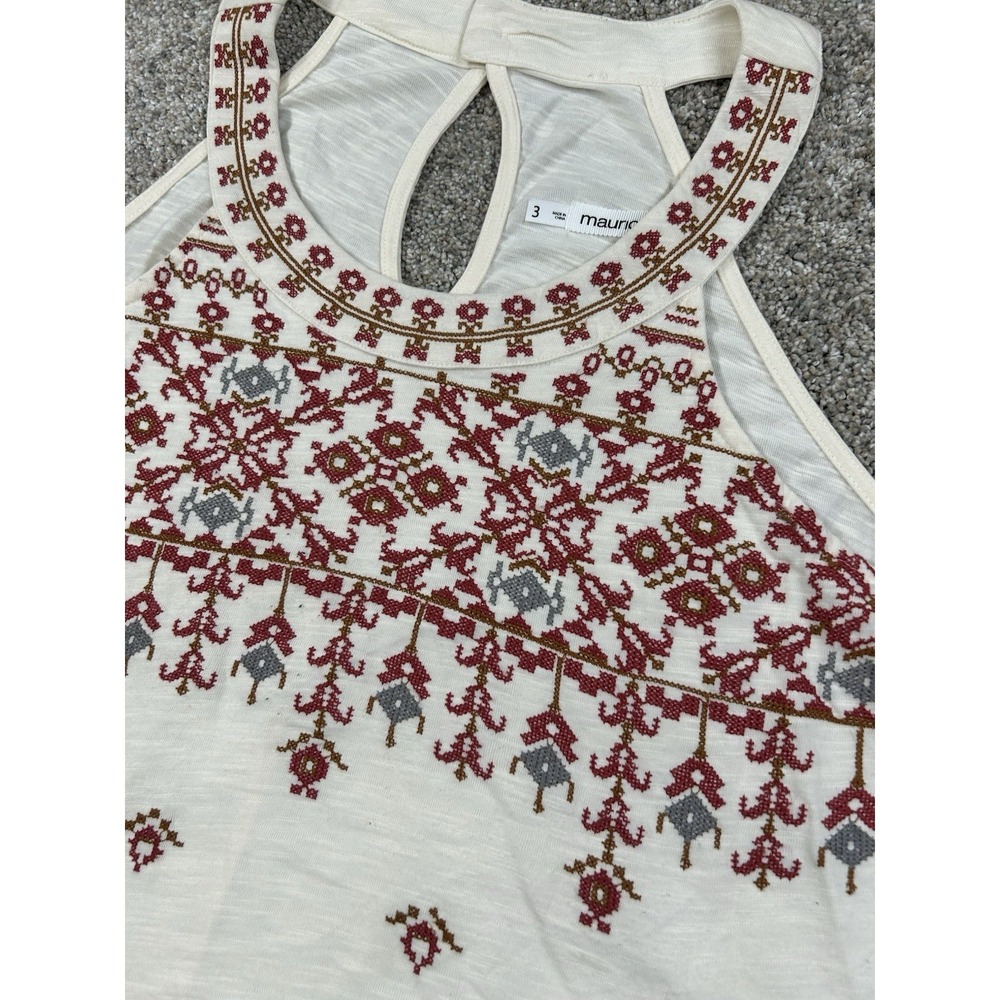 Maurices Tribal Bohemian‎ Halter Neck Tank Top Size 3X #0282